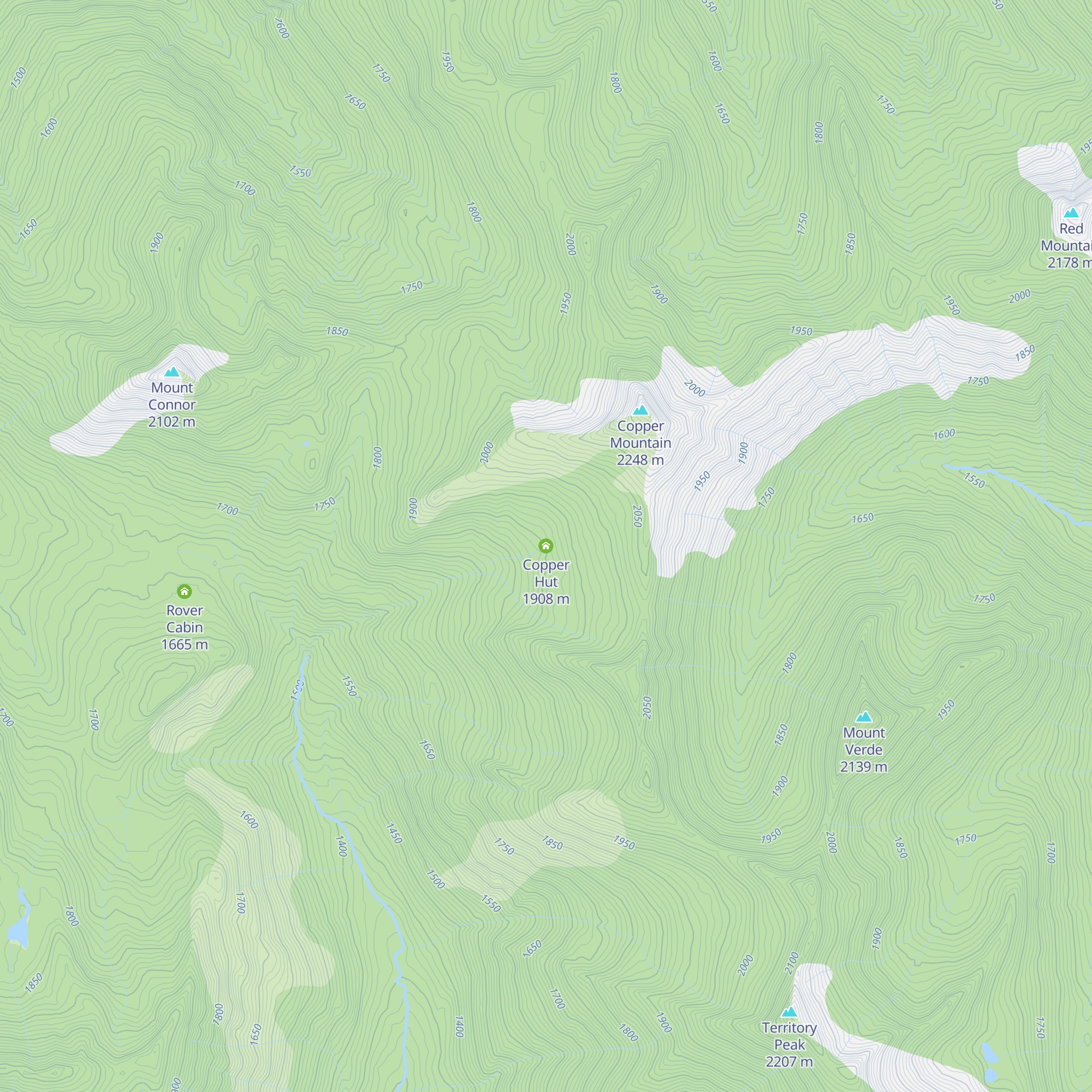 Copper Hut map