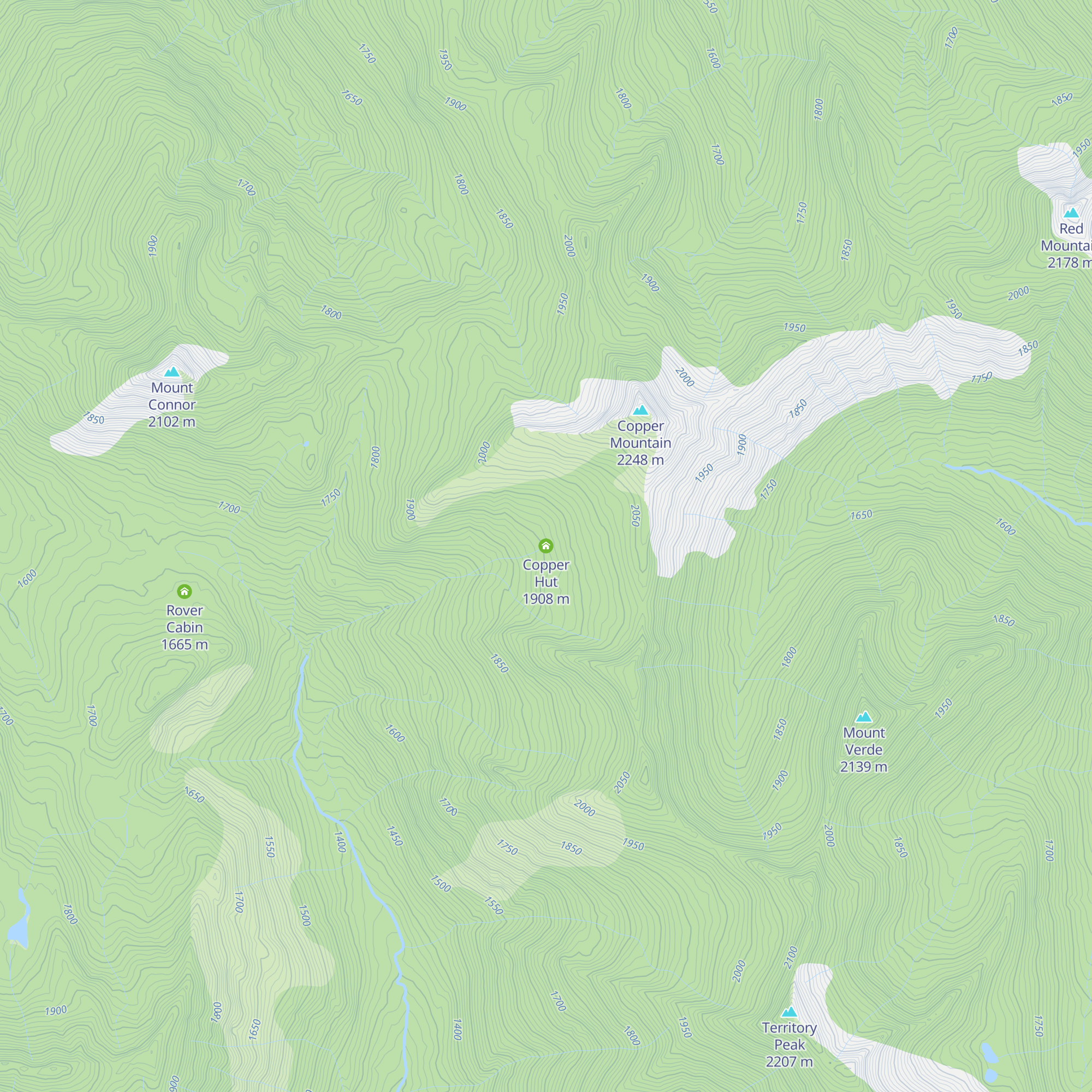 Copper Hut map