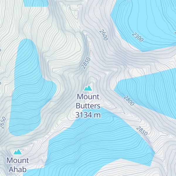 Map of Mount Butters