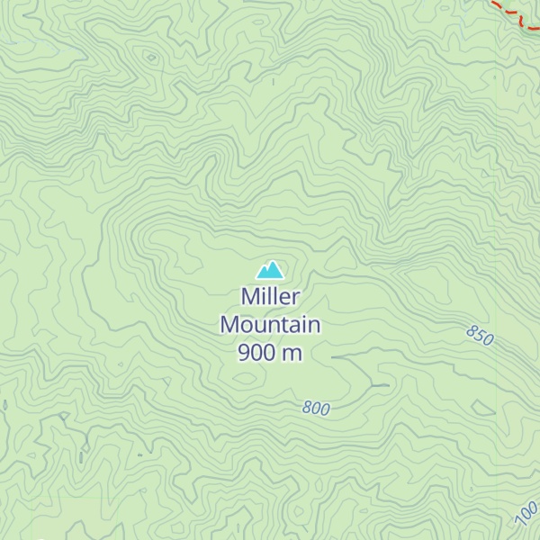 Map of Miller Mountain
