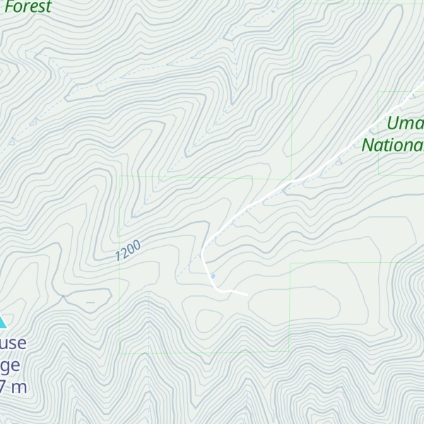 Map of Sourdough Ridge