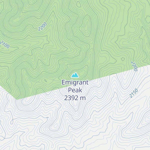 Map of Emigrant Peak
