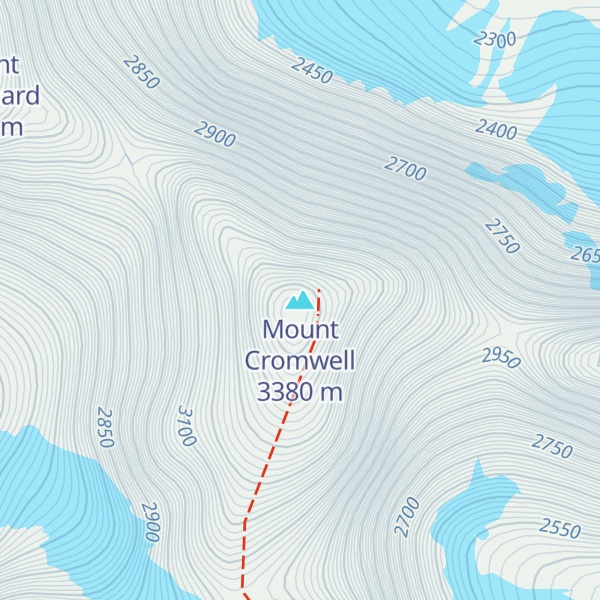 Map of Mount Cromwell