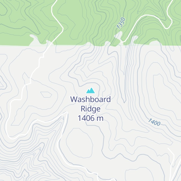 Map of Washboard Ridge