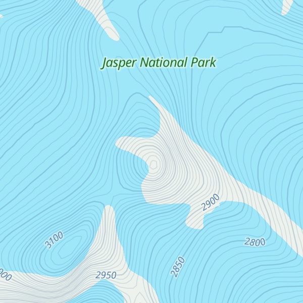 Map of Maligne Mountain