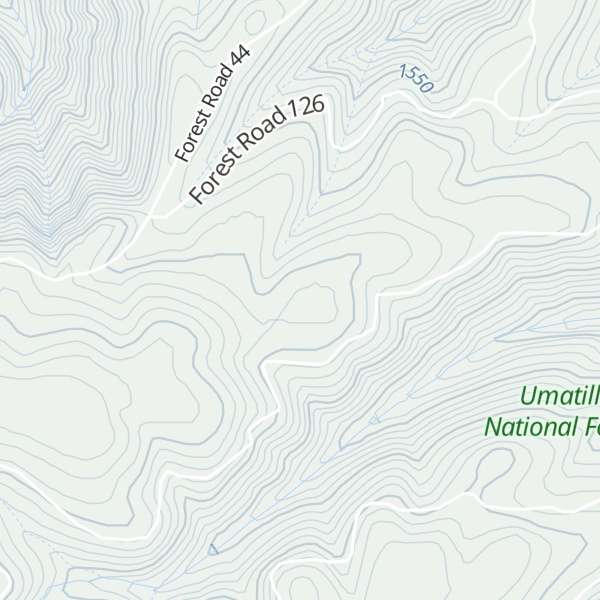 Map of Huckleberry Ridge