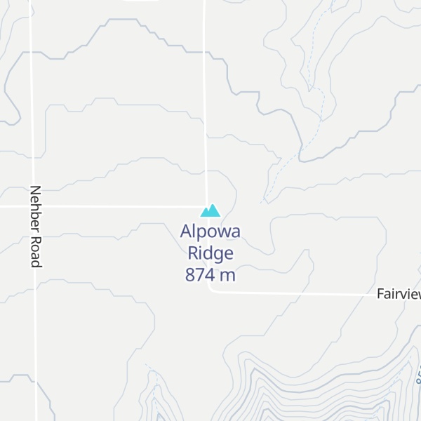 Map of Alpowa Ridge