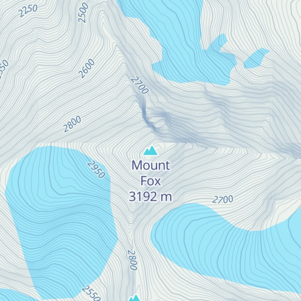 Map of Mount Fox