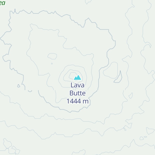 Map of Lava Butte