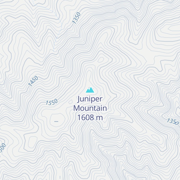 Map of Juniper Mountain