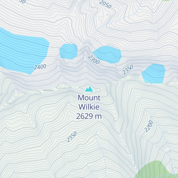Map of Mount Wilkie