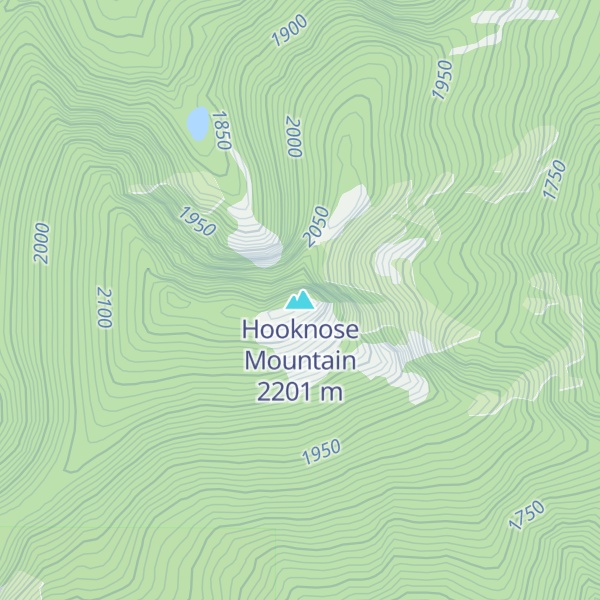 Map of Hooknose Mountain