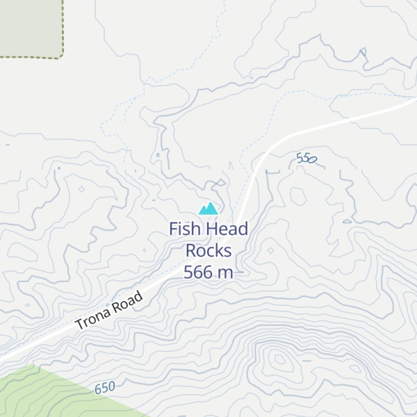 Map of Fish Head Rocks