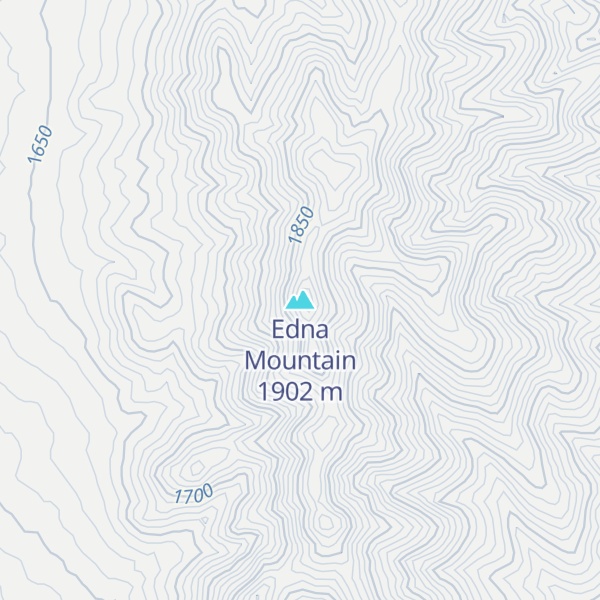 Map of Edna Mountain