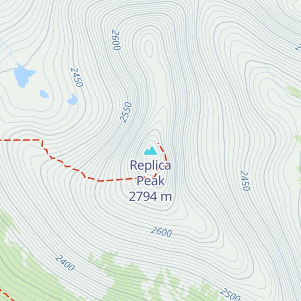 Map of Replica Peak