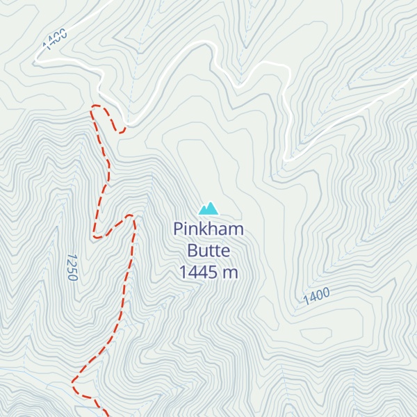 Map of Pinkham Butte