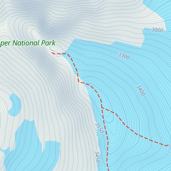Map of North Twin Peak