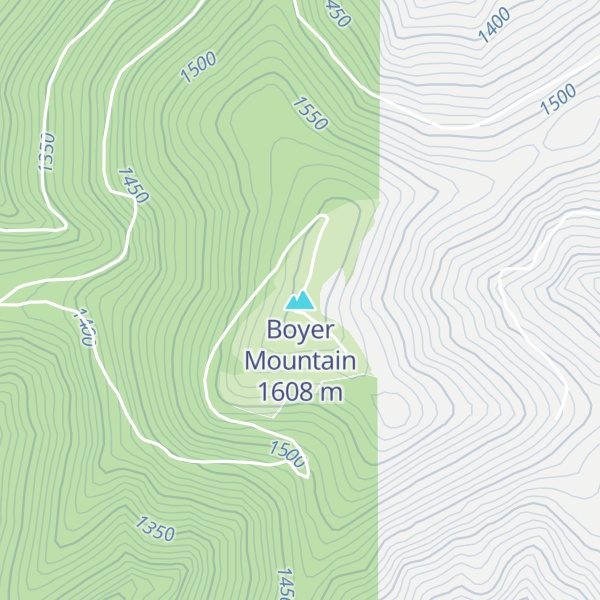 Map of Boyer Mountain