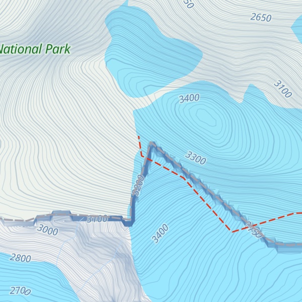 Map of Mount Columbia