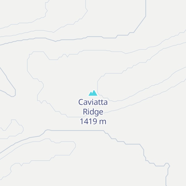 Map of Caviatta Ridge