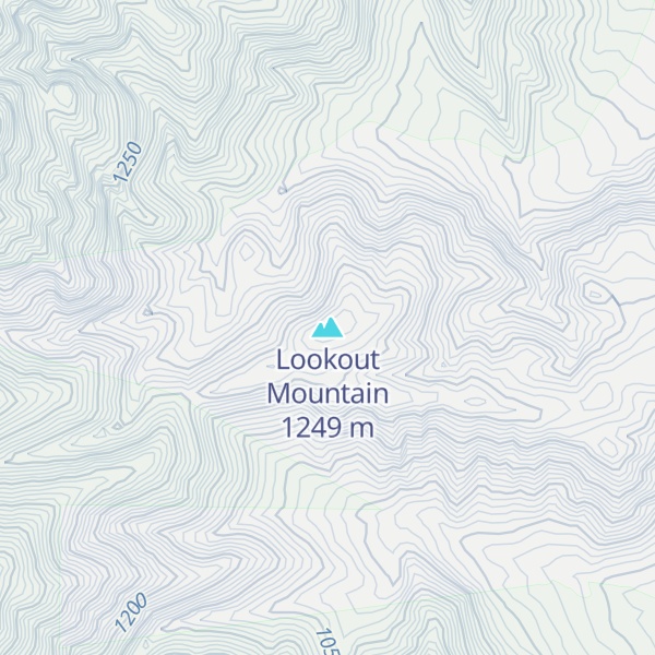 Map of Lookout Mountain