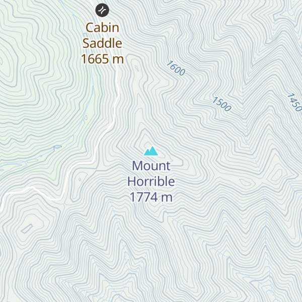 Map of Mount Horrible