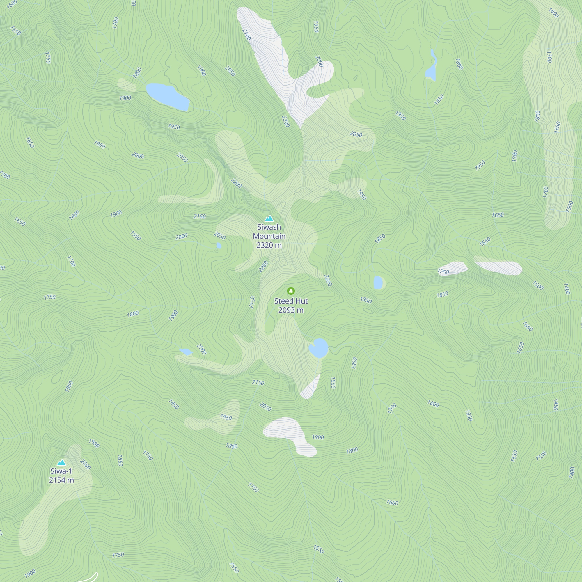 Steed Hut map