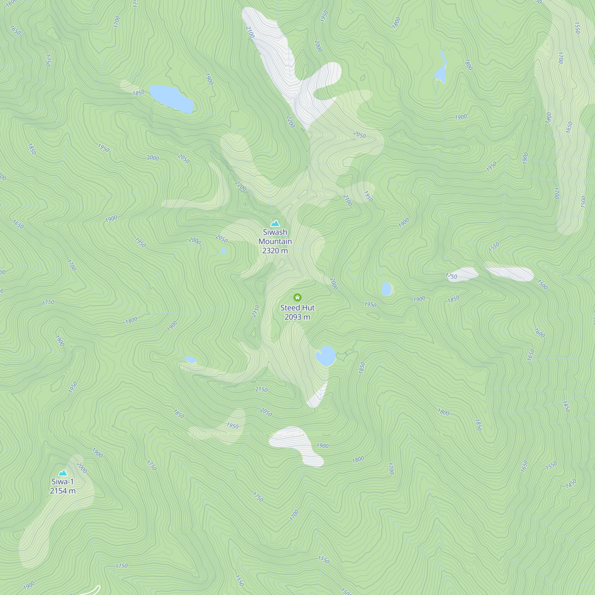 Steed Hut map