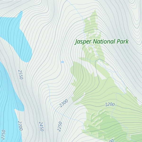 Map of Winston Churchill Range