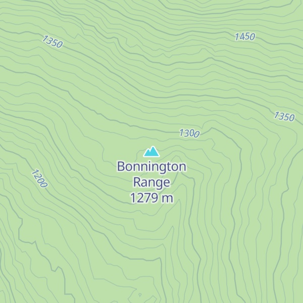 Map of Bonnington Range