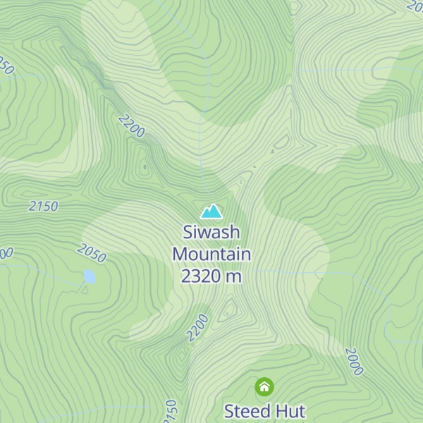 Map of Siwash Mountain