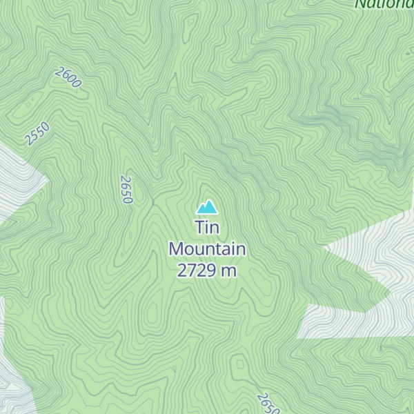 Map of Tin Mountain