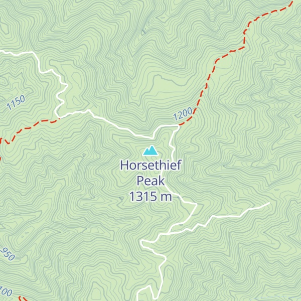 Map of Horsethief Peak