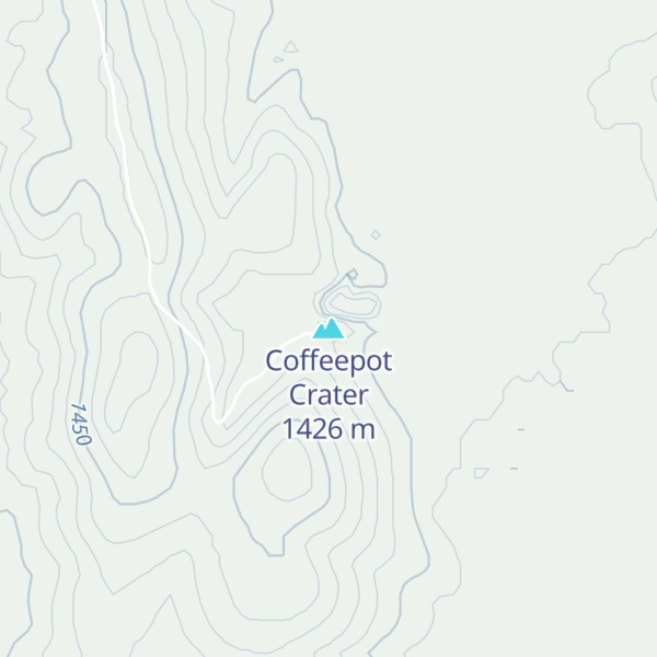 Map of Coffeepot Crater