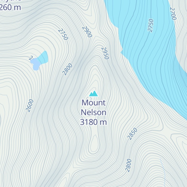 Map of Mount Nelson