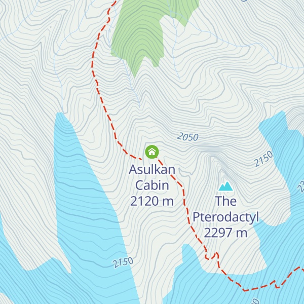Map of Asulkan Cabin