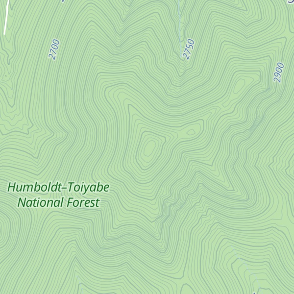 Map of North Shoshone Peak