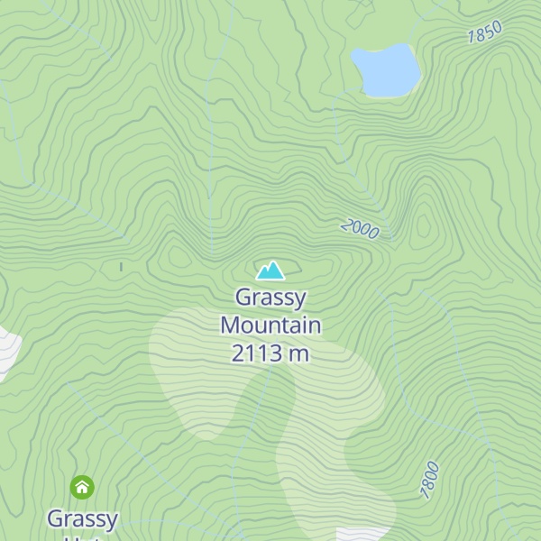 Map of Grassy Mountain
