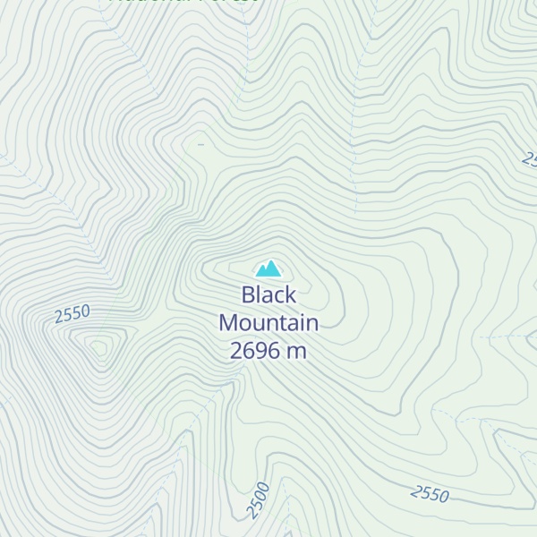 Map of Black Mountain