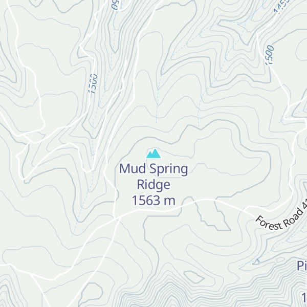 Map of Mud Spring Ridge
