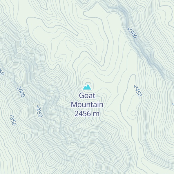Map of Goat Mountain