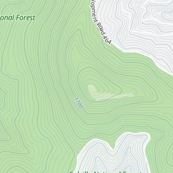Map of Little Calispell Peak
