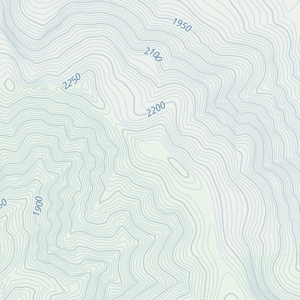 Map of Huckleberry Mountain-North Peak