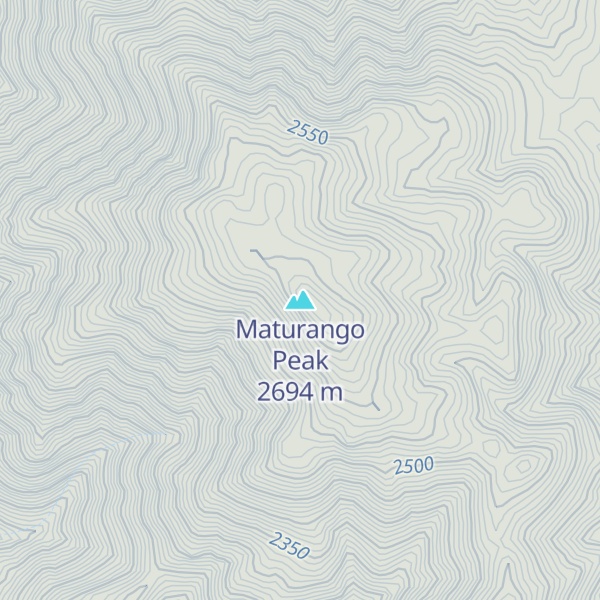 Map of Maturango Peak