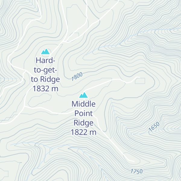 Map of Horse Pasture Ridge