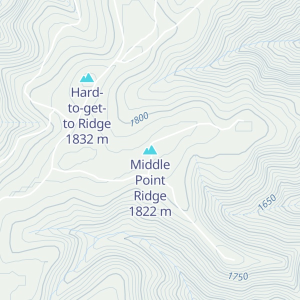 Map of Middle Point Ridge