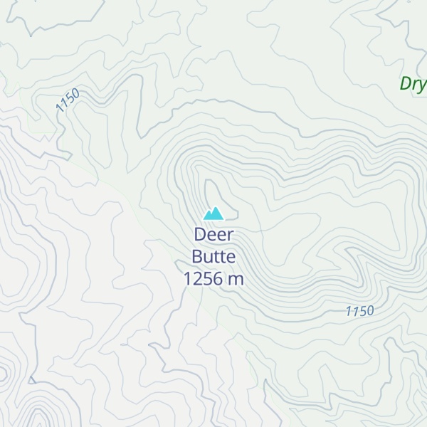 Map of Deer Butte