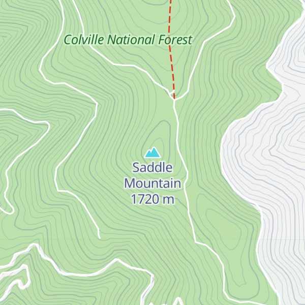 Map of Saddle Mountain