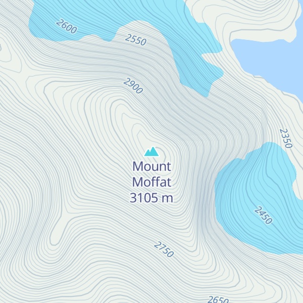 Map of Mount Moffat