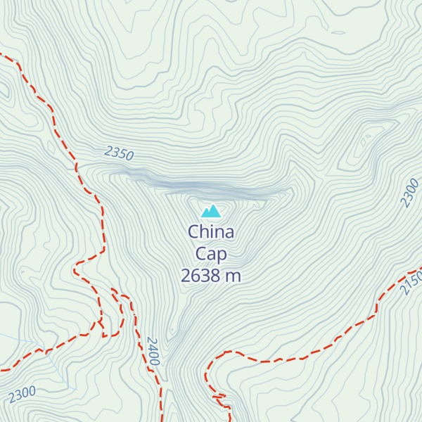 Map of China Cap